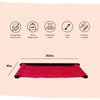 FurryLiving Kiki Wall Mounted Perch for Cats (Black/Red) Cats-Furniture FurryLiving Dropship