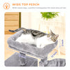 Furrlovers Multilevel Activity Tower with Plush Hammock and Perch Seats for Cats (Grey) Cats-Toys Furrlovers Dropship
