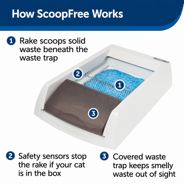 PetSafe ScoopFree 2022 Ultra Automatic Self Cleaning Litter Box for Cats