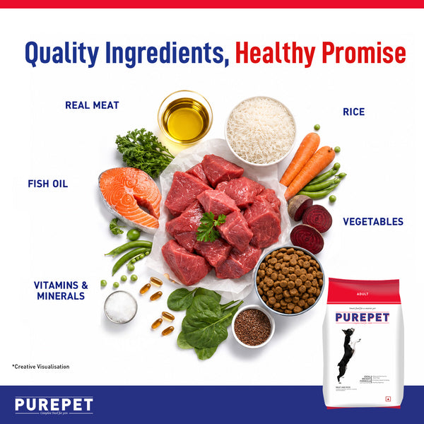 Purepet Meat and Rice Adult Dog Dry Food