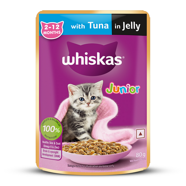 Whiskas Tuna in Jelly Kitten Cat Wet Food (80g)
