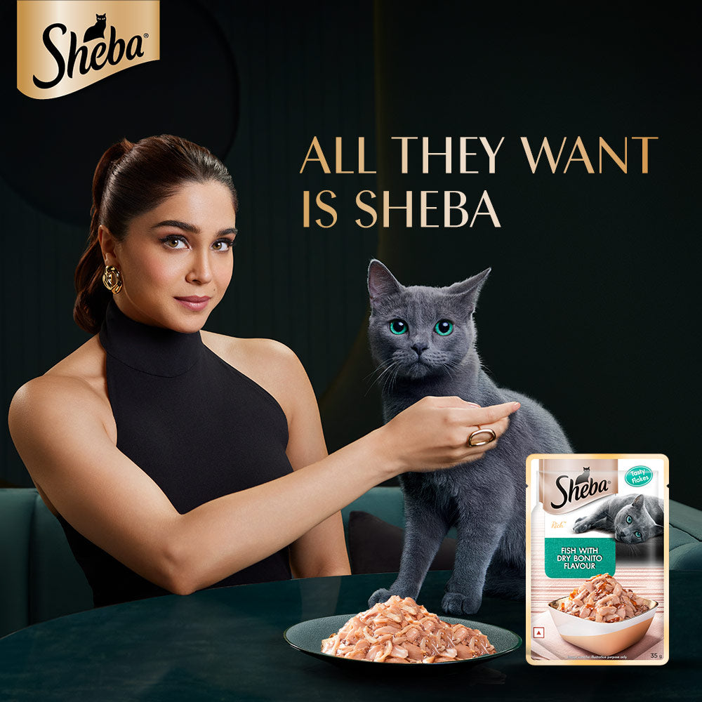 Sheba Fish with Dry Bonito Flake Premium Cat Wet Food Cats-Wet Food Sheba