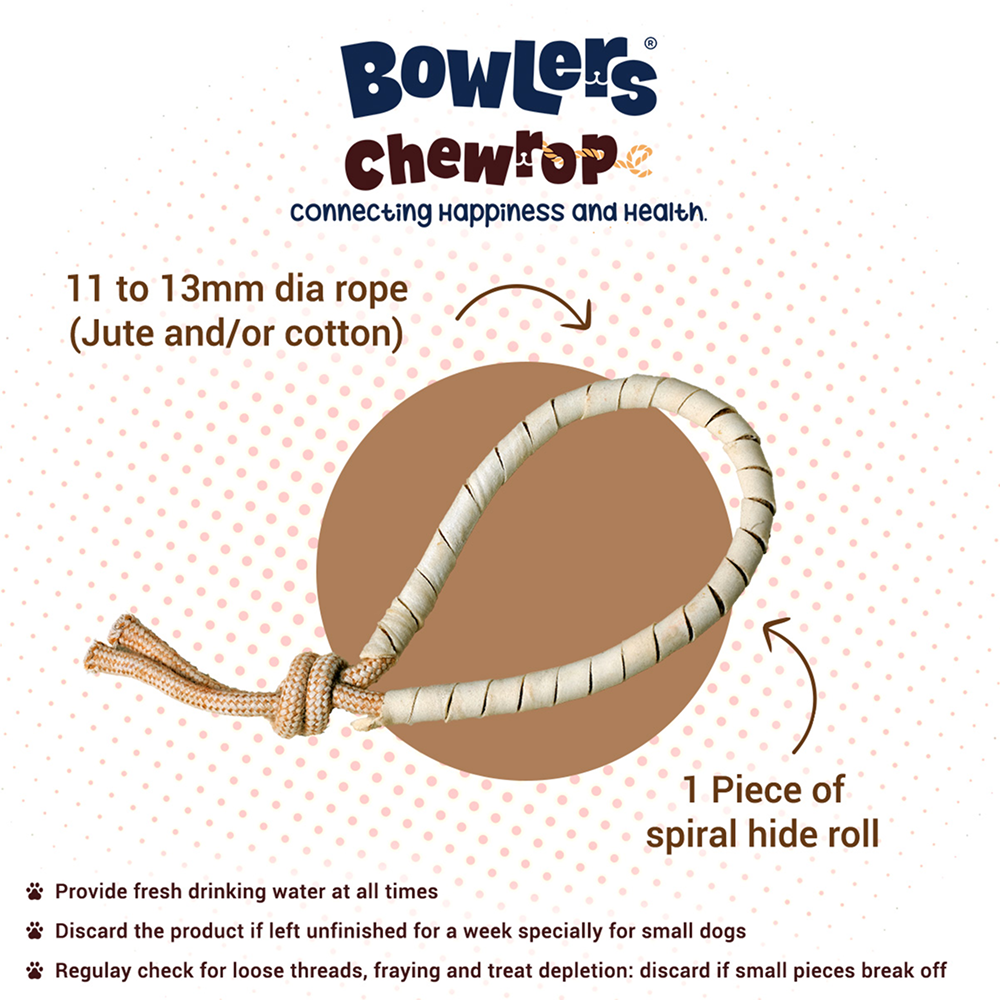 Bowlers Chewrope Bight Functional Dog Treats Dog Treats + Others Bowlers