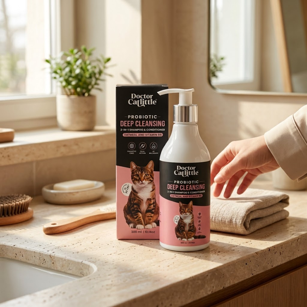 Doctor Catlittle Probiotic Deep Cleansing 2 in 1 Shampoo and Conditioner for Cats
