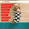 Woofiezz Soft & Cosy Checked Winter Sweater for Dogs and Cats (Red) Both-Clothing & Accessories Woofiezz Dropship