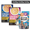 INABA Chicken Broth Chicken & Tuna and Chicken & Salmon and Juicy Bites Scallop & Crab Flavoured Combo Cat Treats Cats-Wet Food INABA 24x50g+3x34g