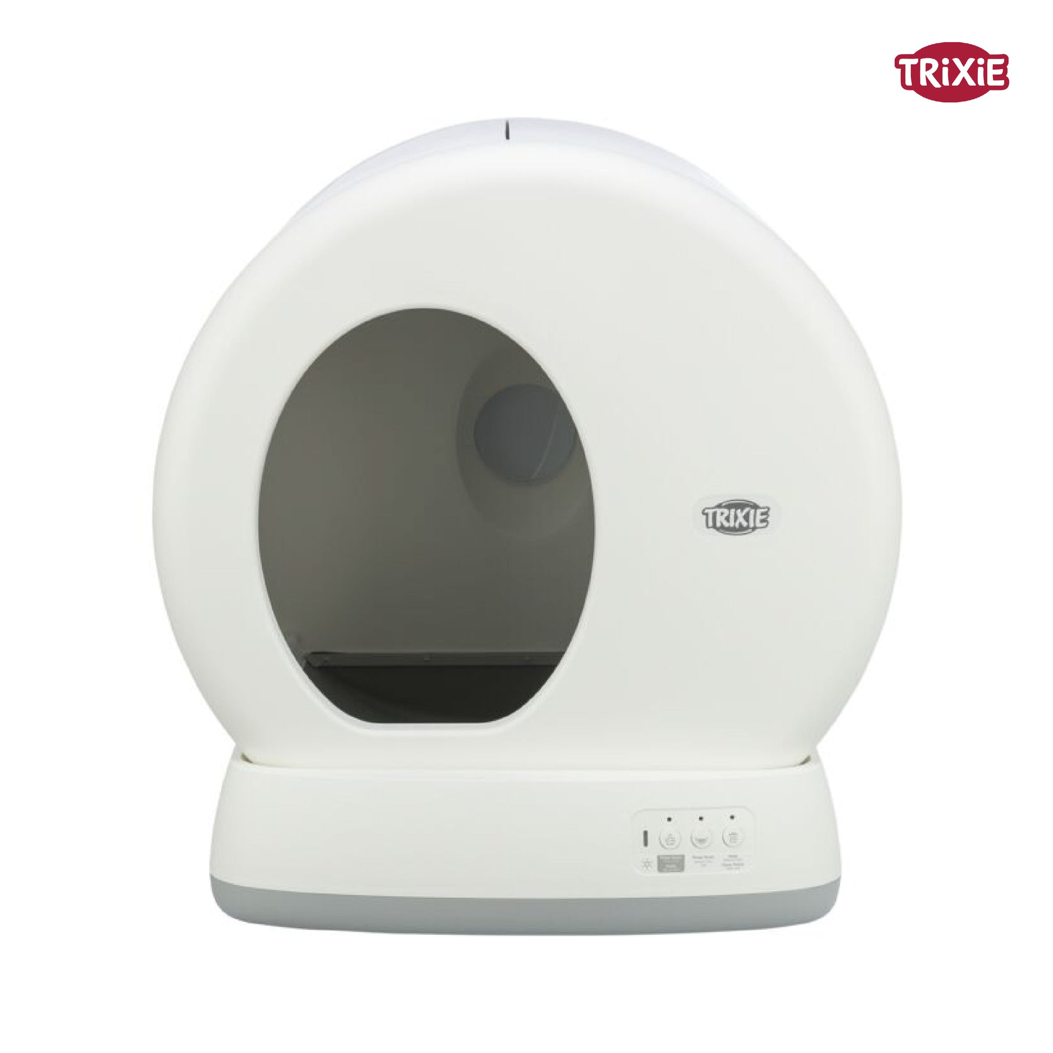 Trixie Automatic Self Cleaning Litter Tray for Cats (White) Litter Supplies Trixie Dropship 53×55×52cm