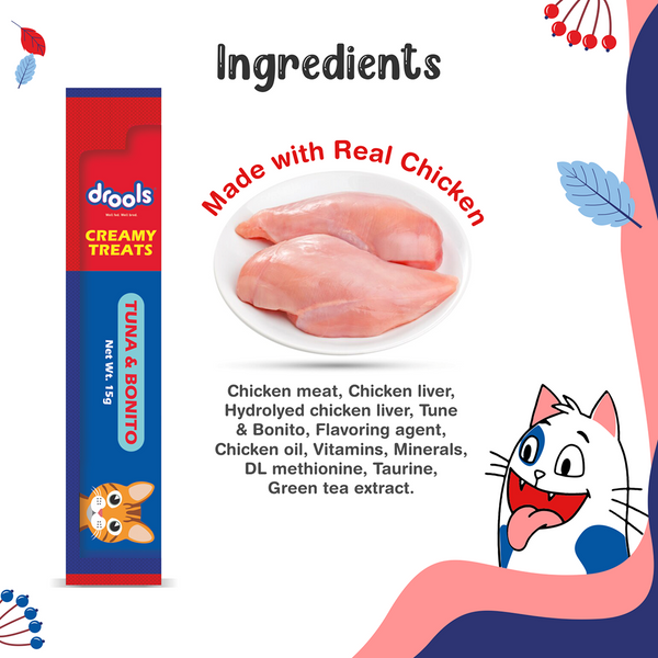 Drools Tuna & Bunito Creamy Cat Treats