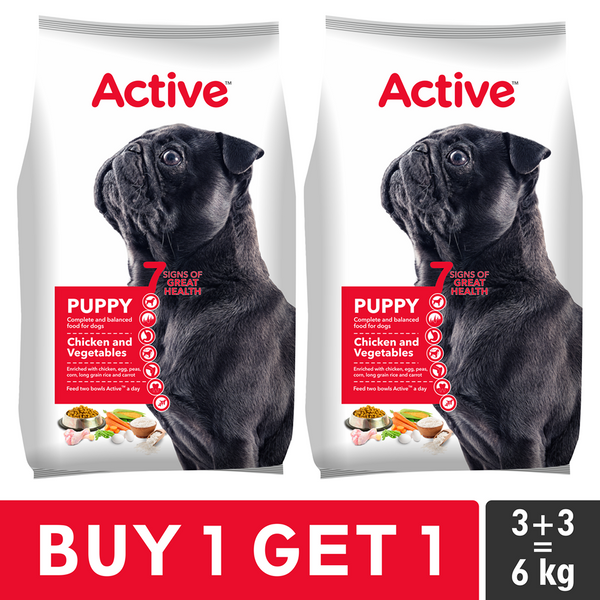 Active Chicken and Vegetables Puppy Dog Dry Food