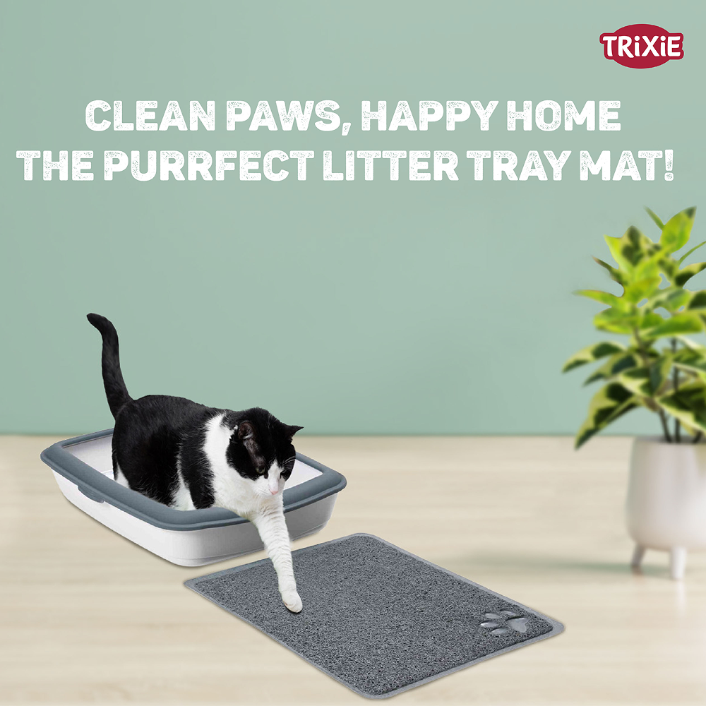 Trixie litter Tray Mat for Cats (Anthracite) Litter Supplies Trixie
