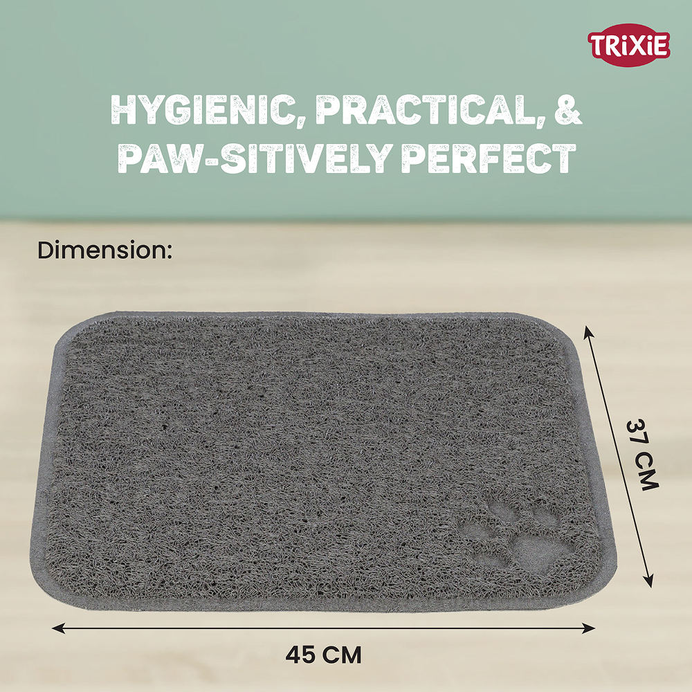 Trixie litter Tray Mat for Cats (Anthracite) Litter Supplies Trixie