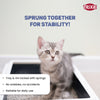 Trixie Delio Litter Tray with Rim for Cats (Grey/White) Litter Supplies Trixie