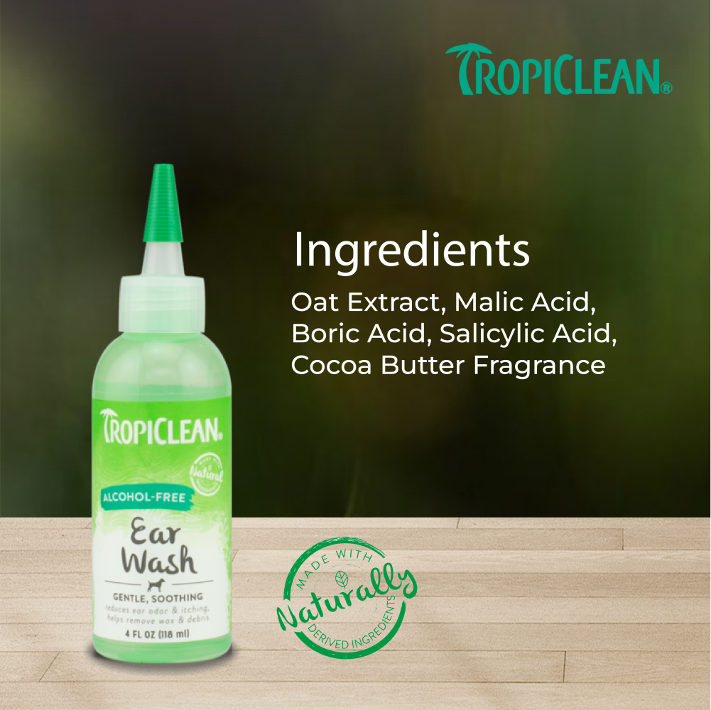 Tropiclean Alcohol Free Ear Wash for Dogs and Cats