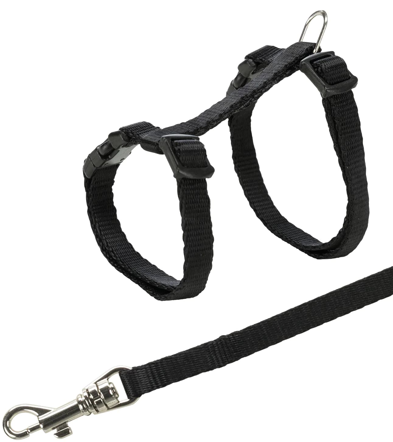 Trixie Harness with Leash for Cats & Kittens (Black) Cats-Collar, Leashes, harnesses Trixie S/M:9-16in Girth