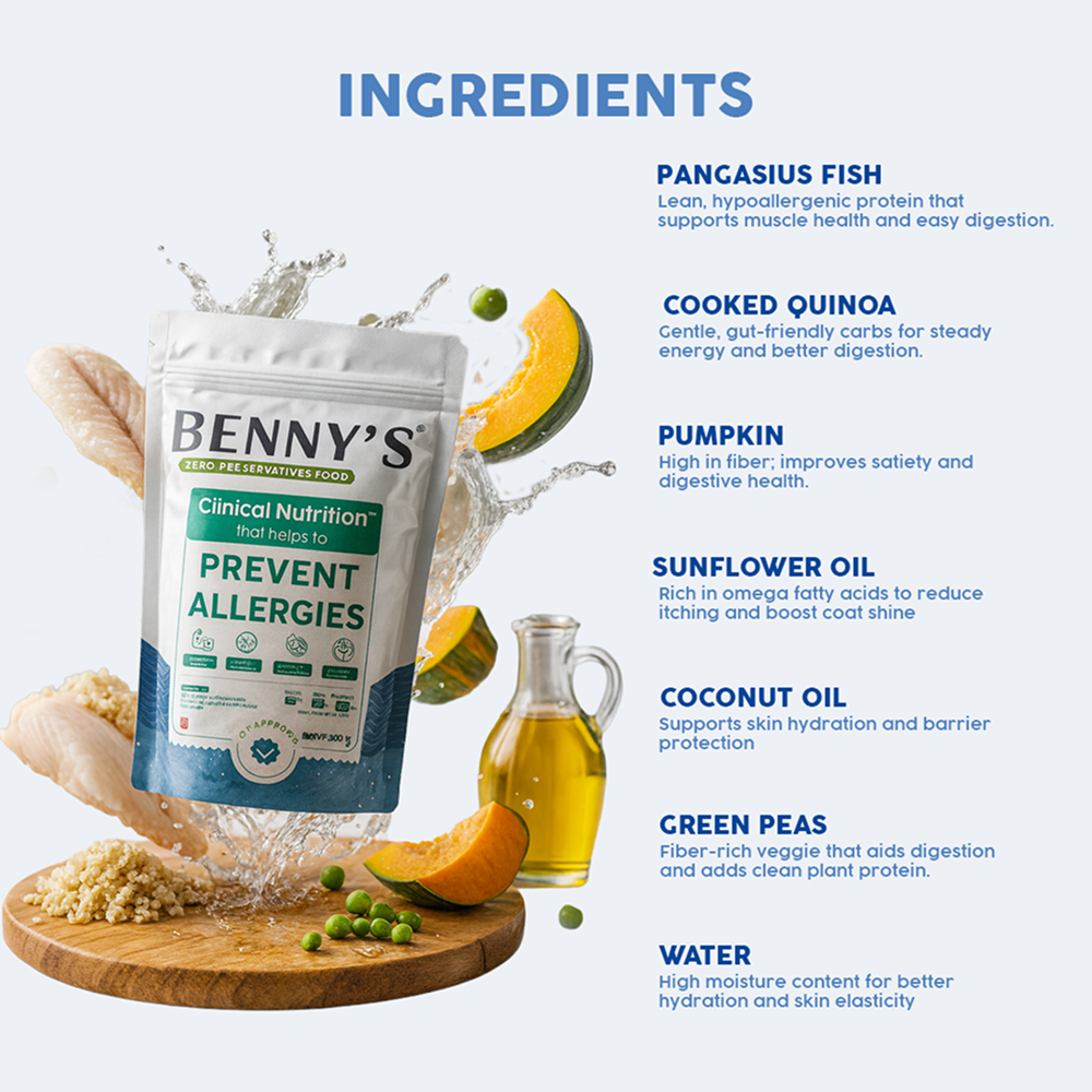 Benny's Bowl Hypoallergenic Diet to Prevent Allergies Dog Wet Food Dogs-Fresh Food Bennys Bowl