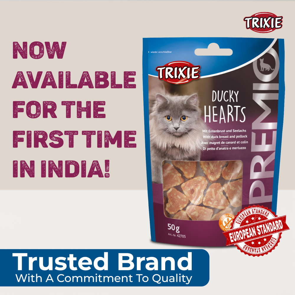 Trixie Premio Ducky Hearts Cat Treats