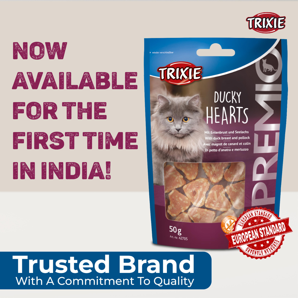 Trixie Premio Chicken Cubes and Ducky Hearts Cat Treats Combo Cats-Treats & Others Trixie