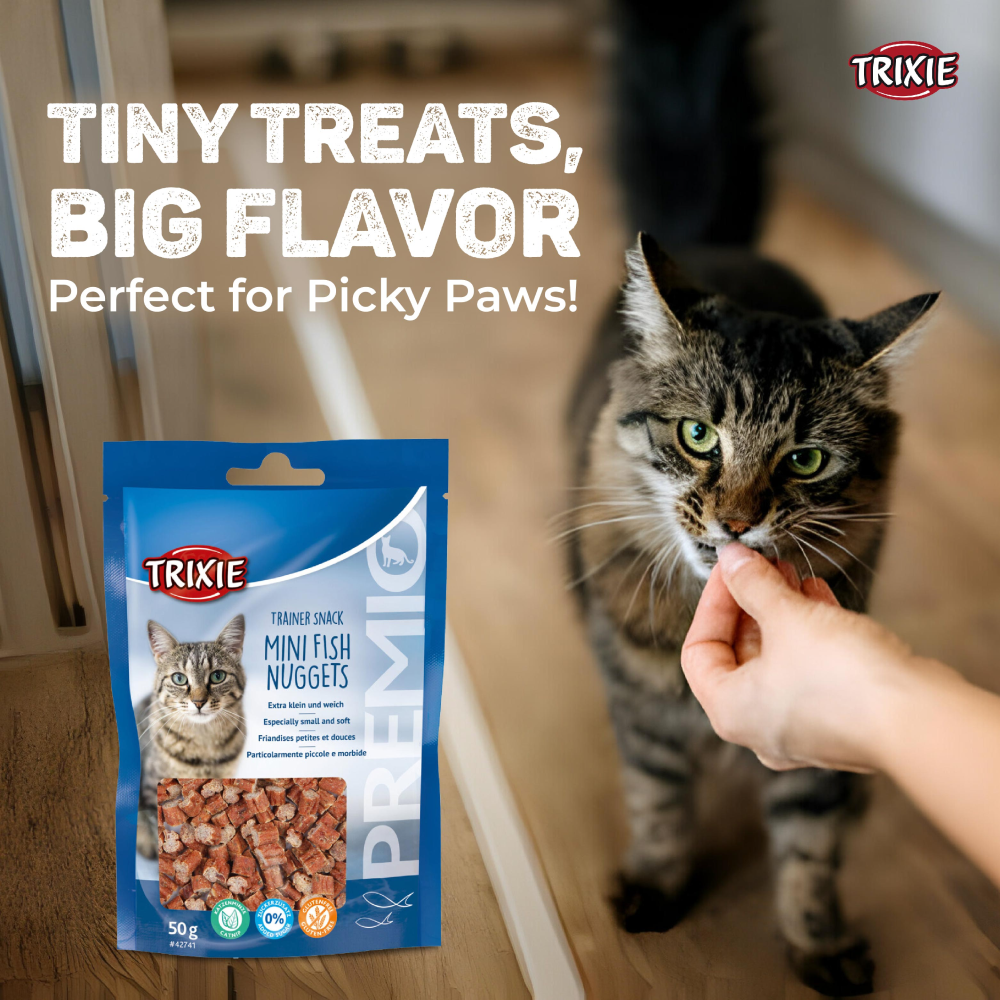 Trixie Premio Trainer Snack Mini Fish Nuggets Cat Treats