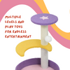 FurryLiving Astra 3Level Cat Tree for Cats & Kittens with Scratching Post and Hanging Toy for Cats Cats-Toys FurryLiving Dropship
