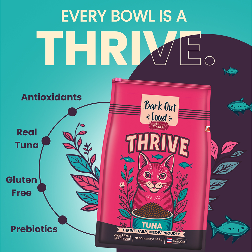 Bark Out Loud Thrive Tuna Flavour Adult Cat Dry Food Cats- Dry food Bark Out Loud