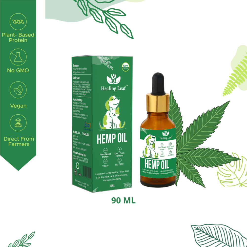 Healing Leaf Hemp Oil for Dogs and Cats