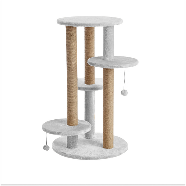 Furrlovers Multi Level Cat Tree with Scratching Posts & Platforms (Grey)