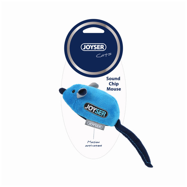 Joyser Cat Mouse Toy with Sound Chip for Cats (Blue)