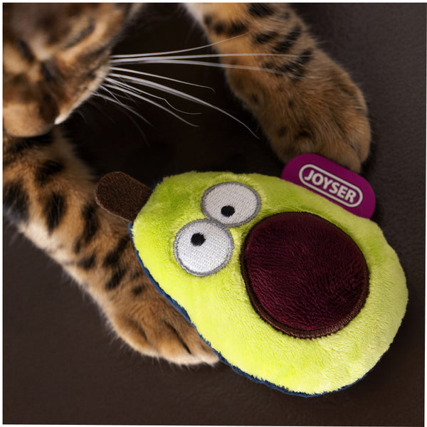 Joyser ECO Avocado Catnip Toy for Cats (Green/Brown)