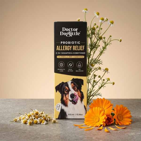 Doctor Doglittle Probiotic Allergy Relief 2 in 1 Shampoo and Conditioner for Dogs
