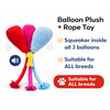 Pawgypets Balloon Plush with Rope Toy for Dogs Dogs-Toys Pawgypets Dropship