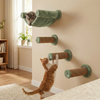Furrlovers Wall Mounted Scratching Pole with Natural Jute for Cats (Green) Cats-Toys Furrlovers Dropship