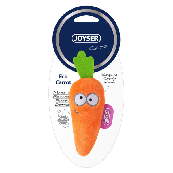 Joyser ECO Carrot Catnip Toy for Cats (Green/Orange)