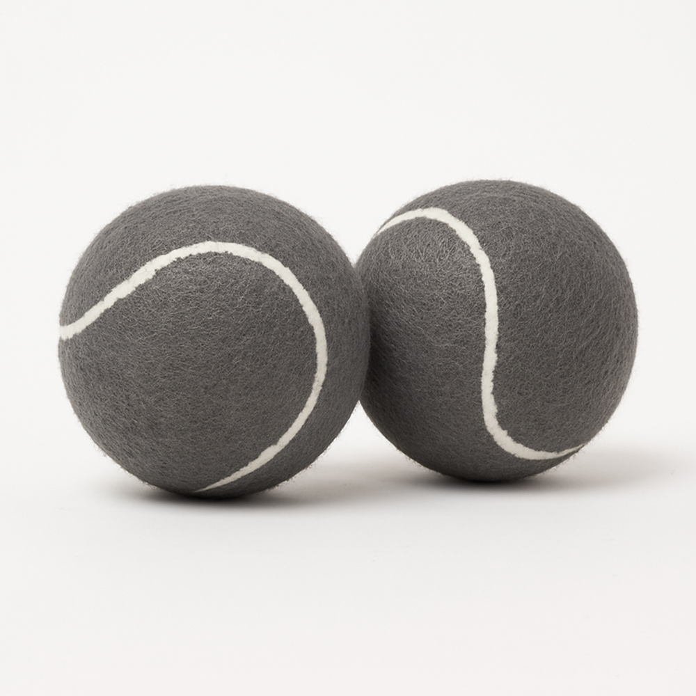 Talking Dog Club Tennis Ball Toy for Dogs (Grey) Dogs-Toys Talking Dog Club Dropship Pack of 2