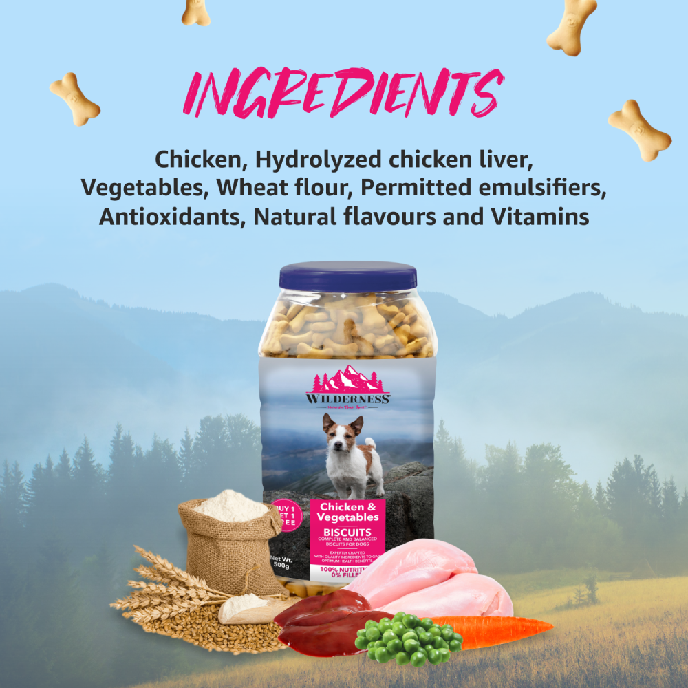 Wilderness Biscuit Chicken Flavour Dog Treats