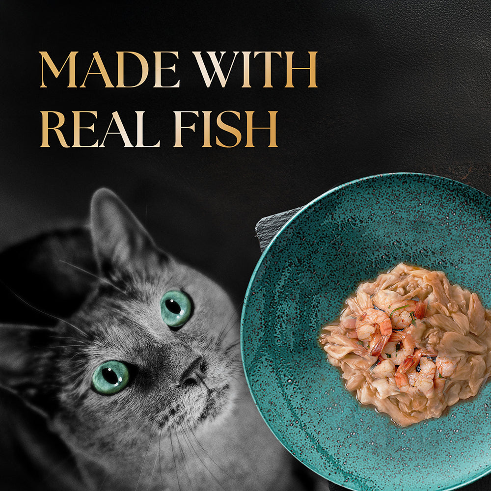 Sheba Tuna Fillet & Whole Prawns in Gravy Premium Cat Wet Food Cats-Wet Food Sheba