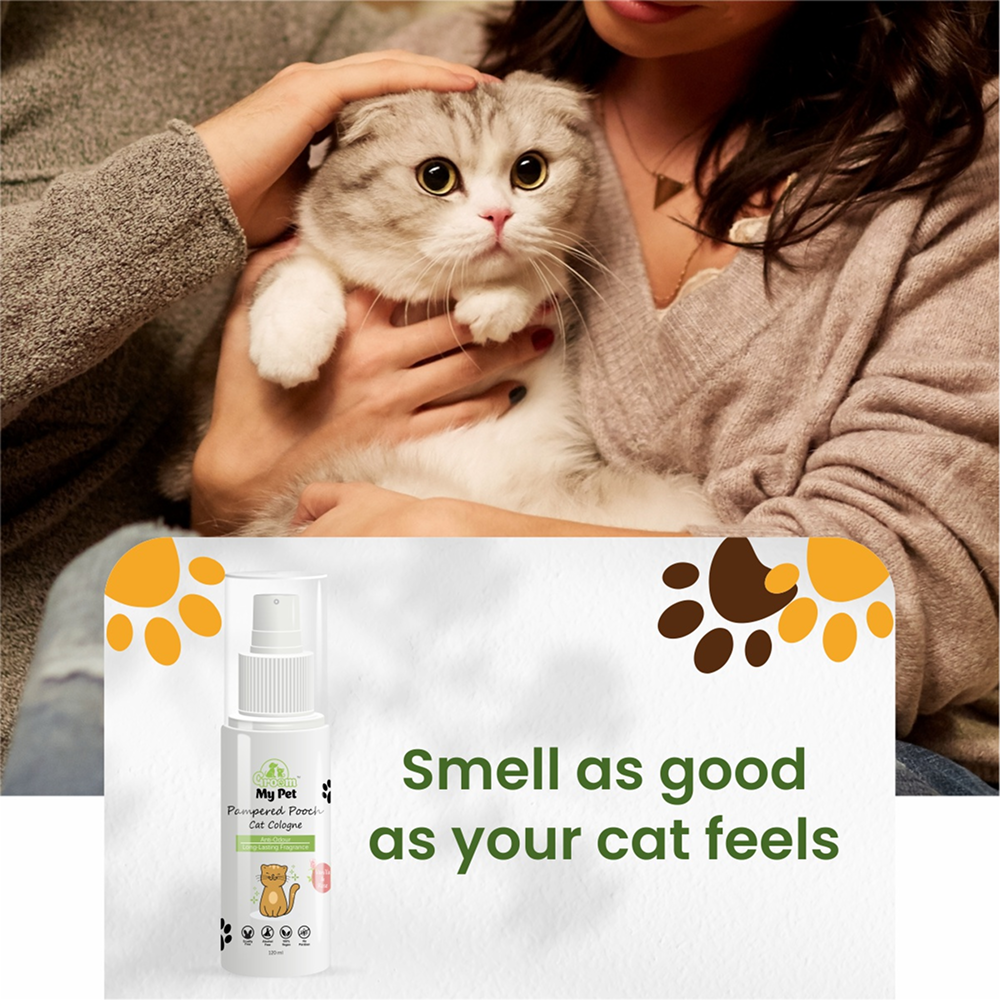 Groom My Pet Vanilla and Rose Pampered Pooch Cologne for Cats Cats-Grooming Supplies Groom My Pet Dropship