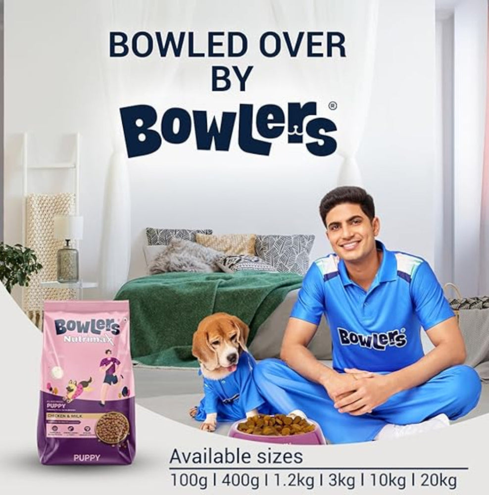 Bowlers Chicken and Milk Nutrimax Puppy Dog Dry Food Dogs- Dry Food Bowlers