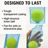 Talking Dog Club Ball in Bottle Rubber Chew Toy for Dogs (Blue) Dogs-Toys Talking Dog Club Dropship