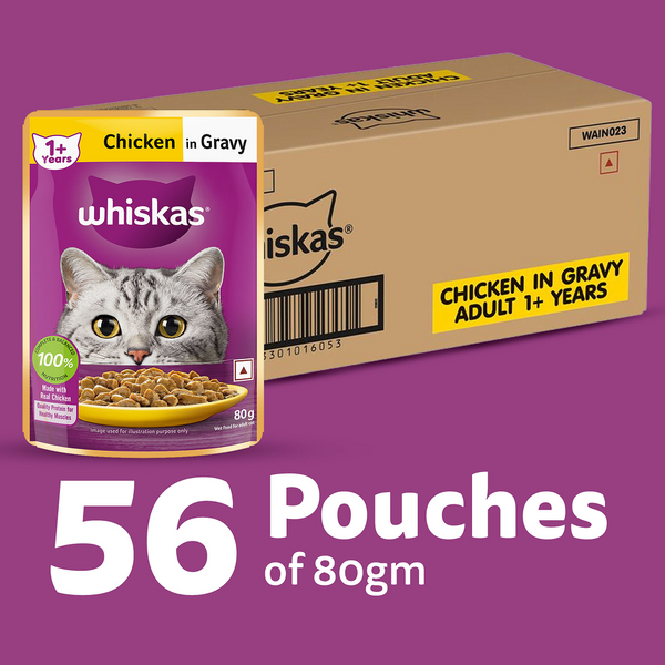 Whiskas Chicken in Gravy Adult Cat Wet Food