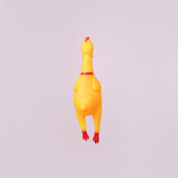 Skatrs Chicken Chew Toy for Dogs (Yellow)