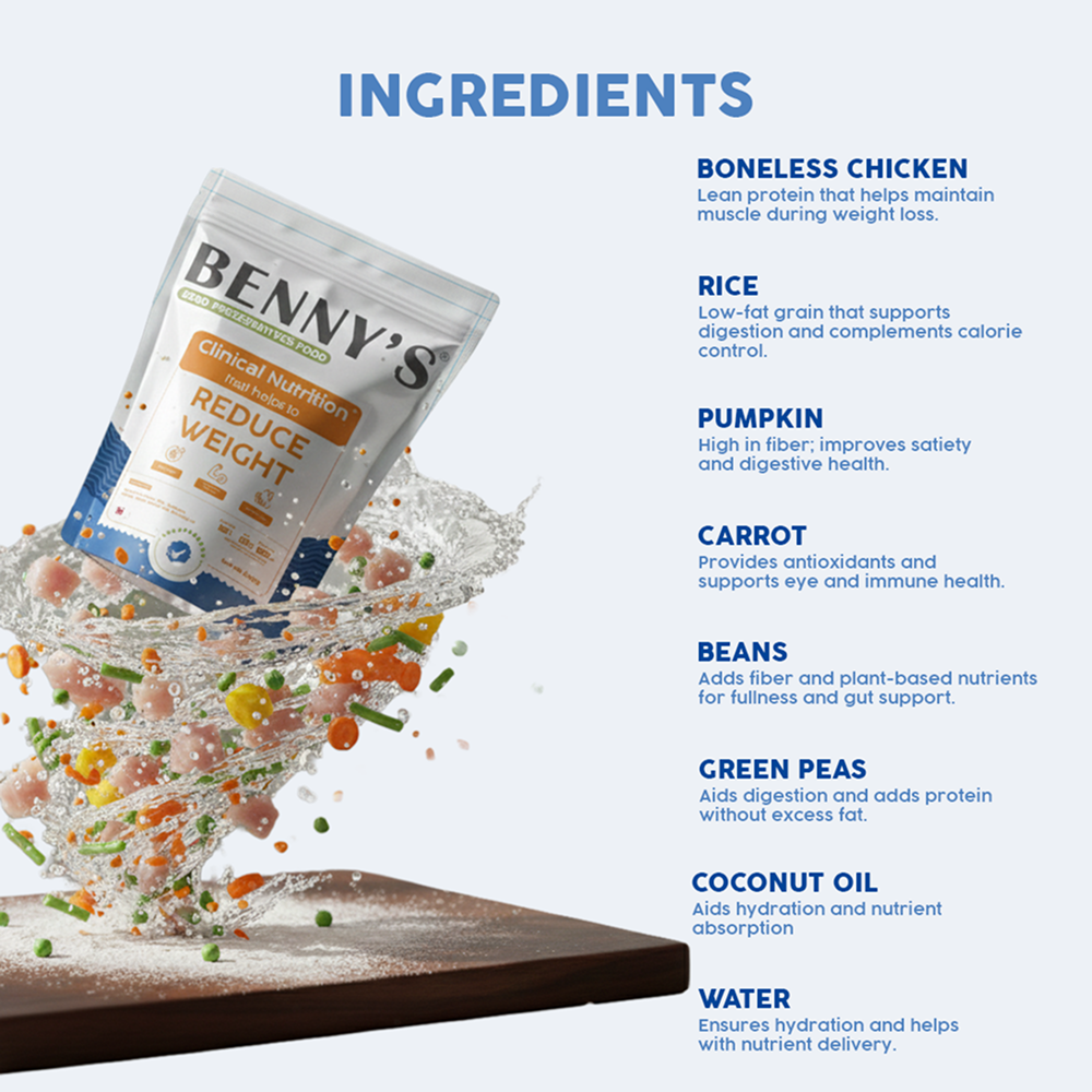 Benny's Bowl Clinical Nutrition for Weight Reduction Dog Wet Food Dogs-Fresh Food Bennys Bowl