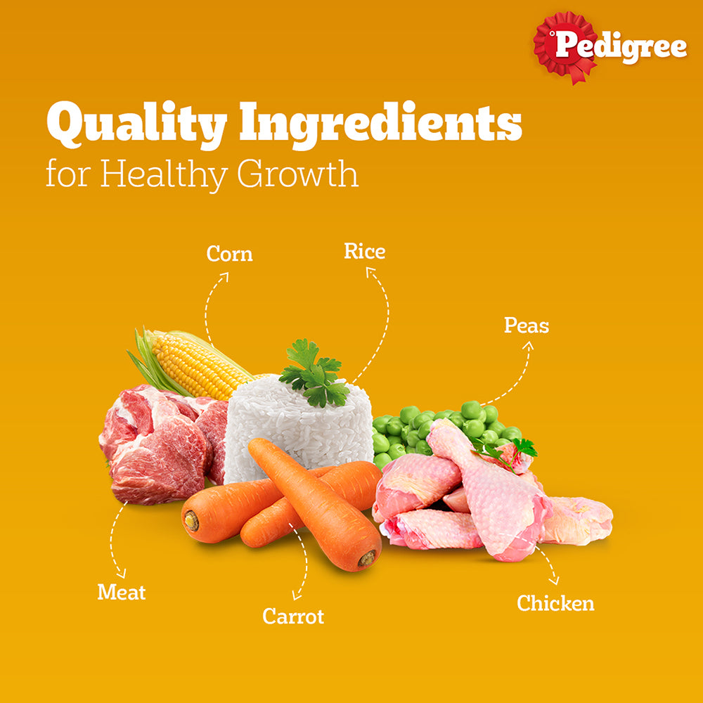Pedigree Meat & Rice Adult Dog Dry Food
