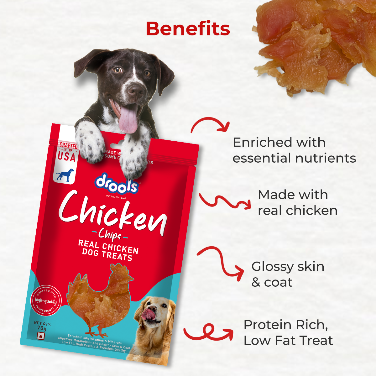 Drools Chicken Chips Dog Treats Dog Treats + Others Drools