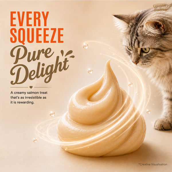 Signature Grain Zero Salmon Lickable Creamy Cat Treats