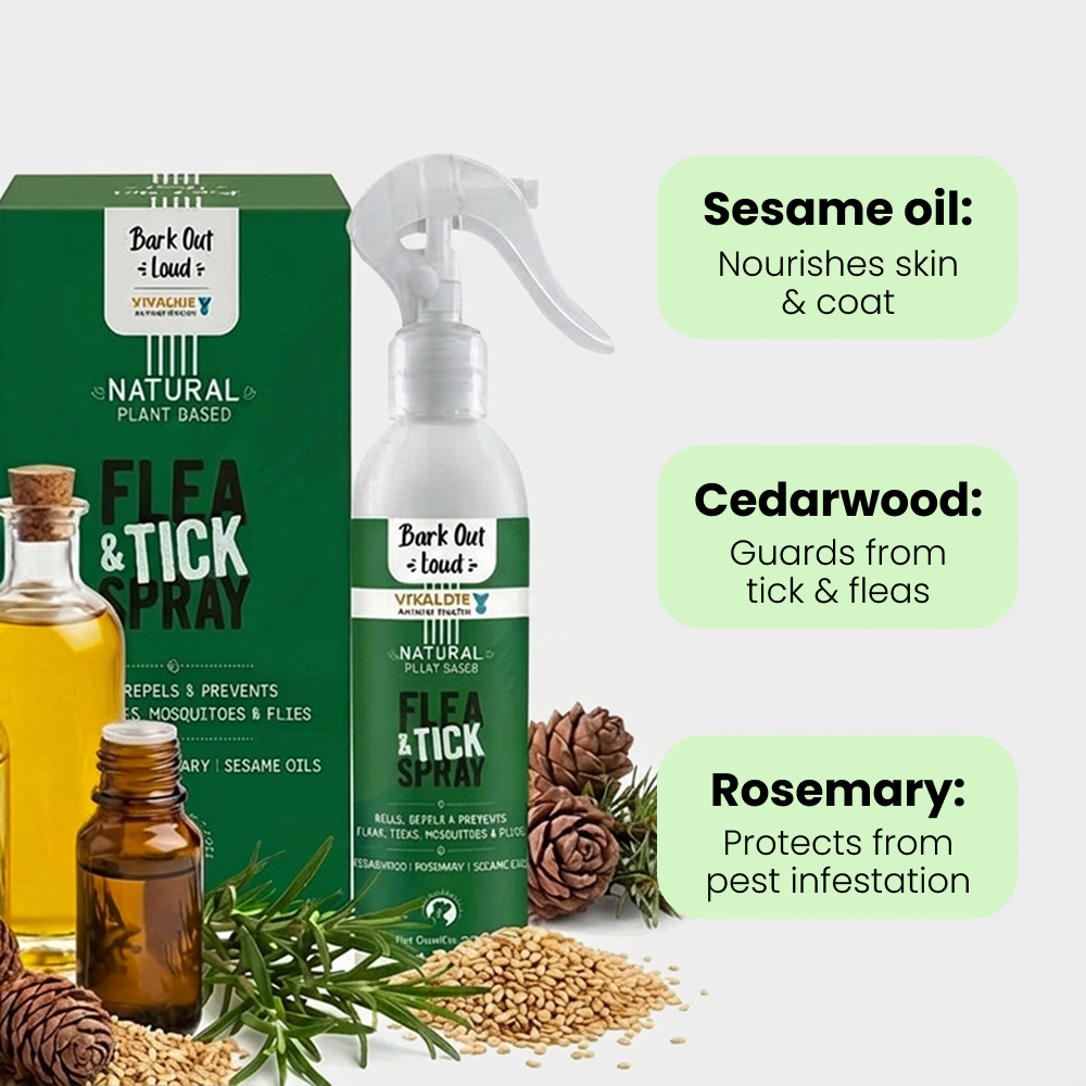 Bark Out Loud Natural Flea & Tick Spray for Dogs and Cats Both-Health & Wellness Bark Out Loud