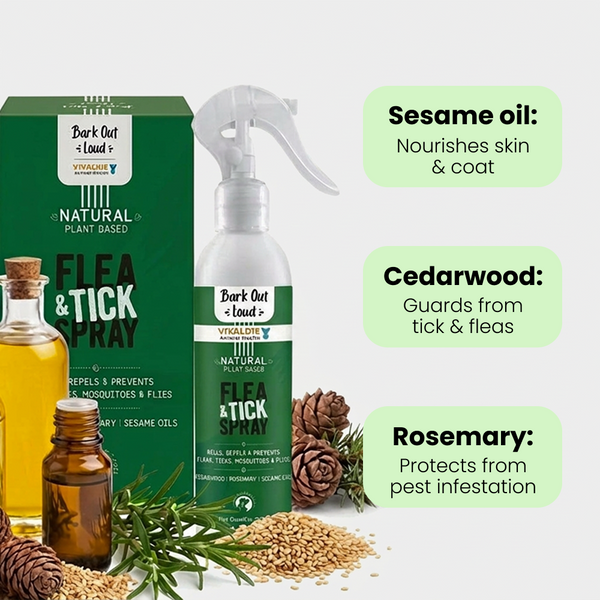 Bark Out Loud Natural Flea & Tick Spray for Dogs and Cats