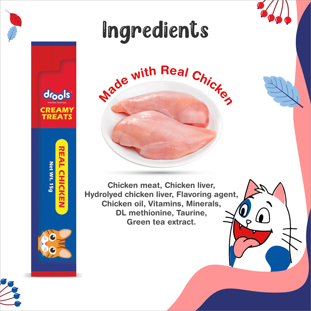 Drools Real Chicken Creamy Cat Treats Cats-Treats & Others Drools