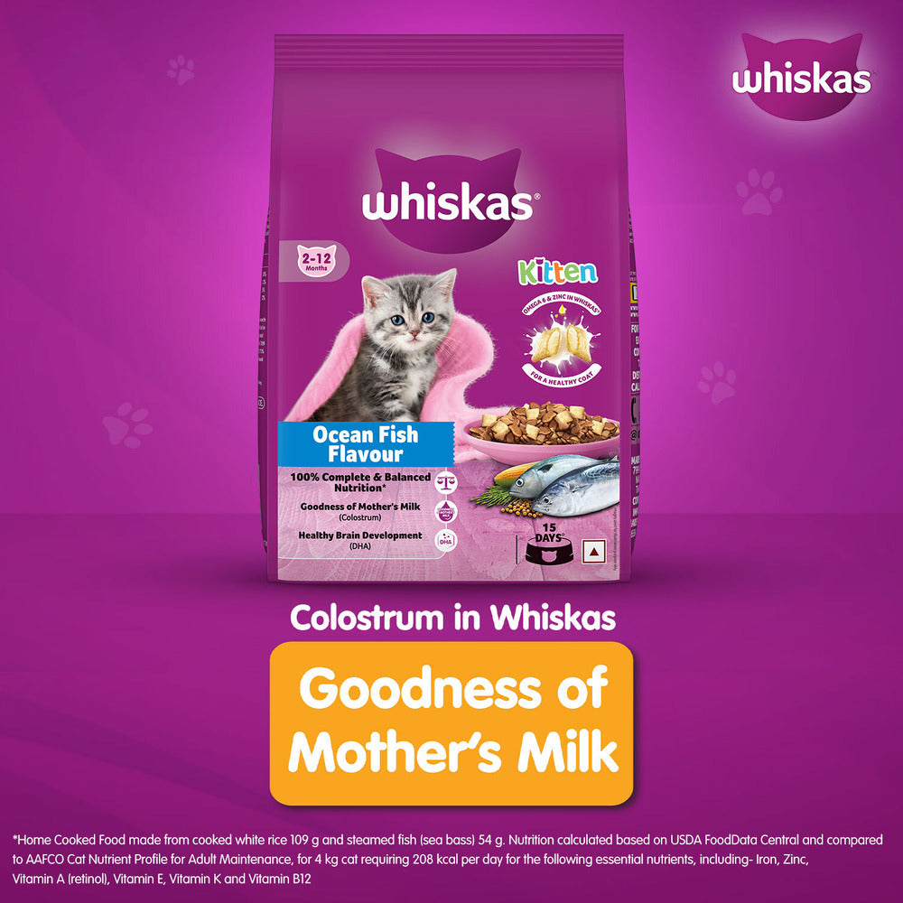 Whiskas Ocean Fish Kitten Cat Dry Food