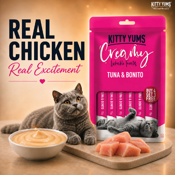 Kitty Yums Tuna & Bonito Creamy Cat Treats
