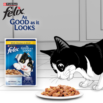 Purina Felix Chicken with Jelly Complete and Balanced Adult Cat Wet Food